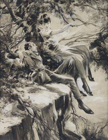 EVERETT SHINN. After a steep ascent they found themselves on a rocky table.